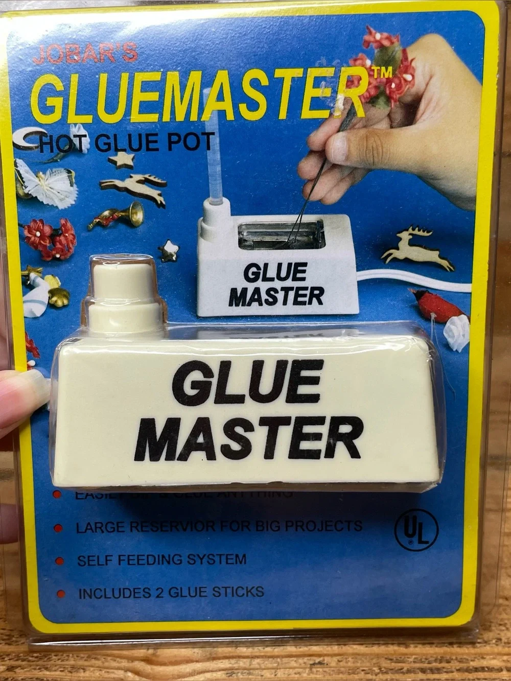 NEW JOBAR'S GLUEMASTER HOT GLUE POT SELF FEEDING DIP & GLUE ARTS & CRAFTS